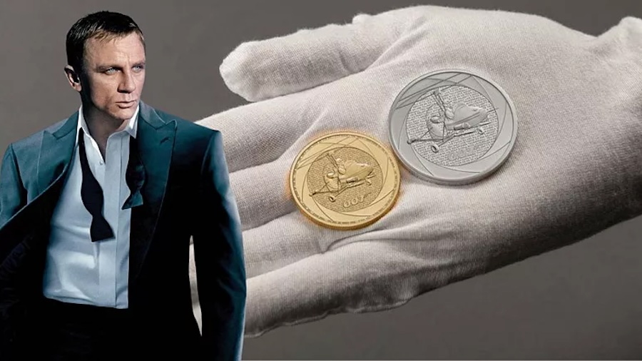 six decades of James Bond coin