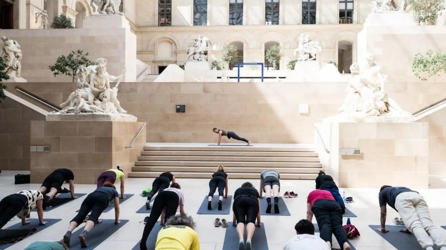 Louvre Olympic-style workouts