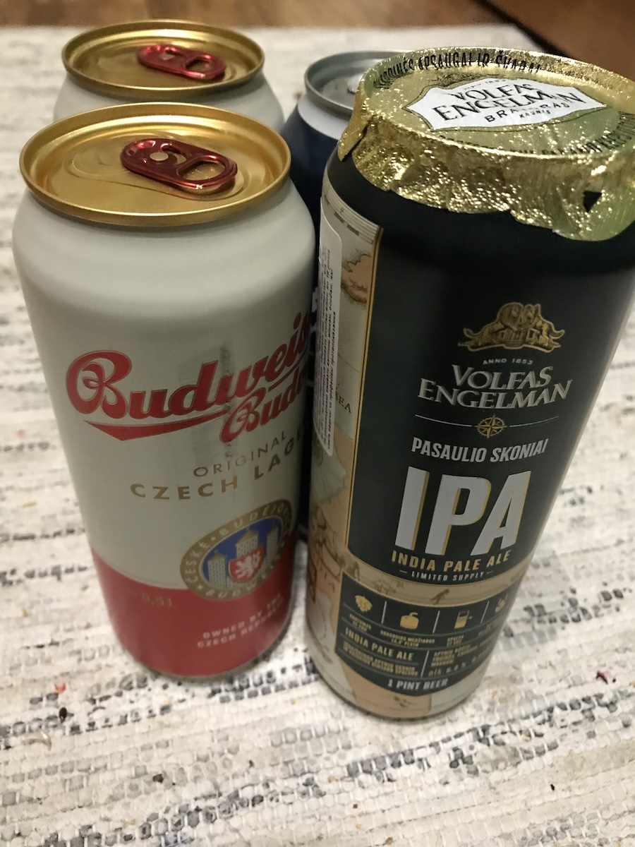 canned beer