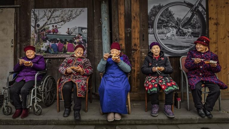 1-'The Elderly Having Delicious Food' by Xiaoling L